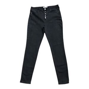 MUDD Womens Size 15 Black FLX Stretch High Rise Jegging Skinny Jeans 28" Inseam